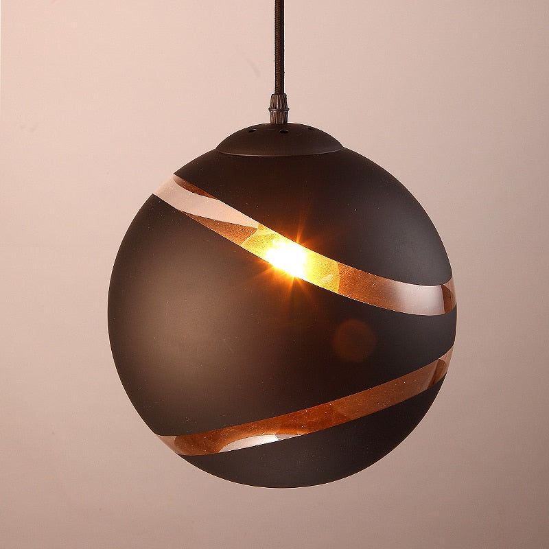 Aviara Nordic Glass Ball Pendant Light E27 Cord For Bedroom | Lersk