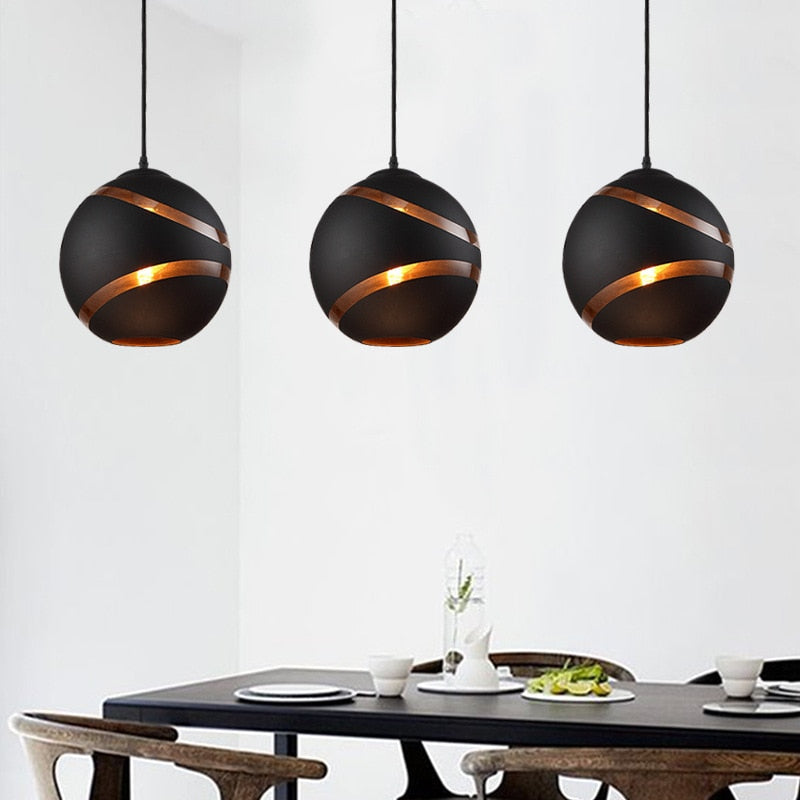 Aviara Nordic Glass Ball Pendant Light E27 Cord For Bedroom | Lersk
