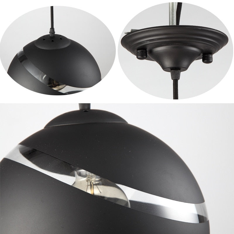 Aviara Nordic Glass Ball Pendant Light E27 Cord For Bedroom | Lersk