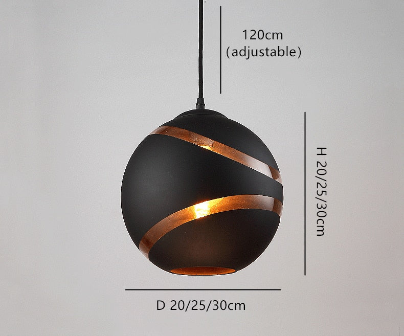 Aviara Nordic Glass Ball Pendant Light E27 Cord For Bedroom | Lersk