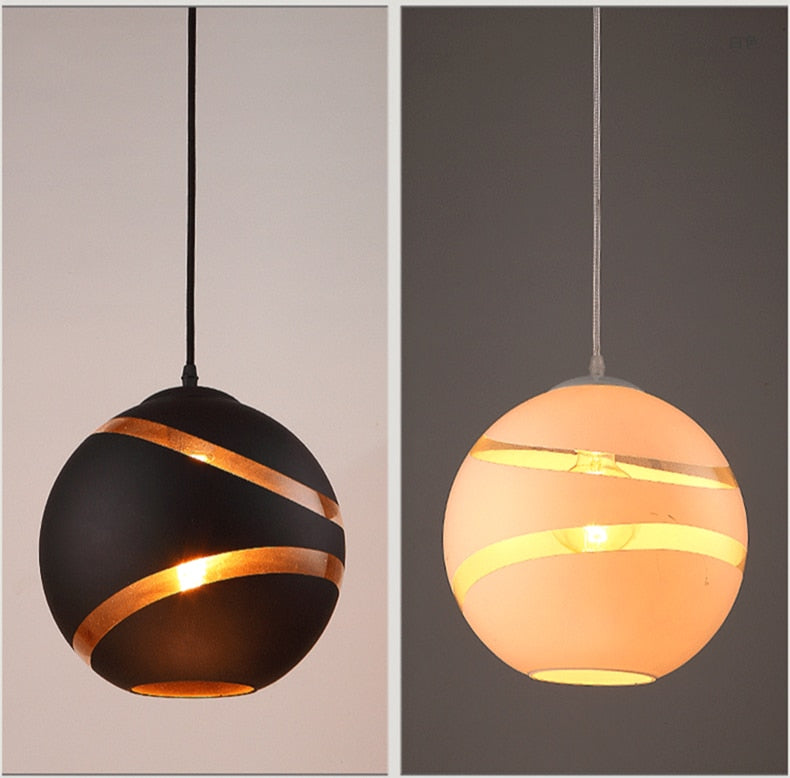 Aviara Nordic Glass Ball Pendant Light E27 Cord For Bedroom | Lersk