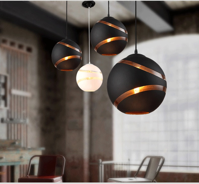 Aviara Nordic Glass Ball Pendant Light E27 Cord For Bedroom | Lersk