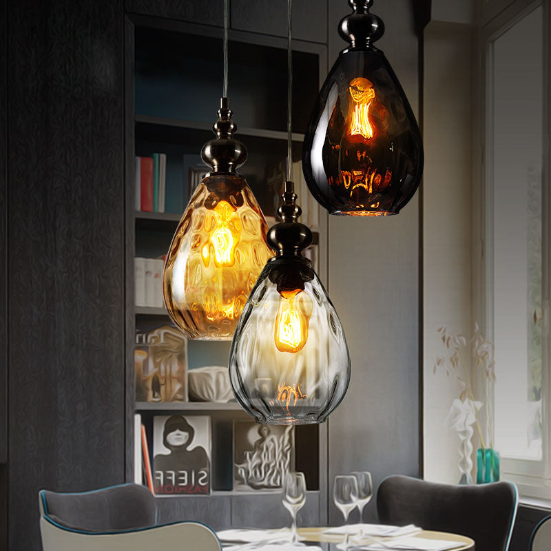 Arlena Drop Glass Pendant Lamp in Modern Nordic Style | Lersk