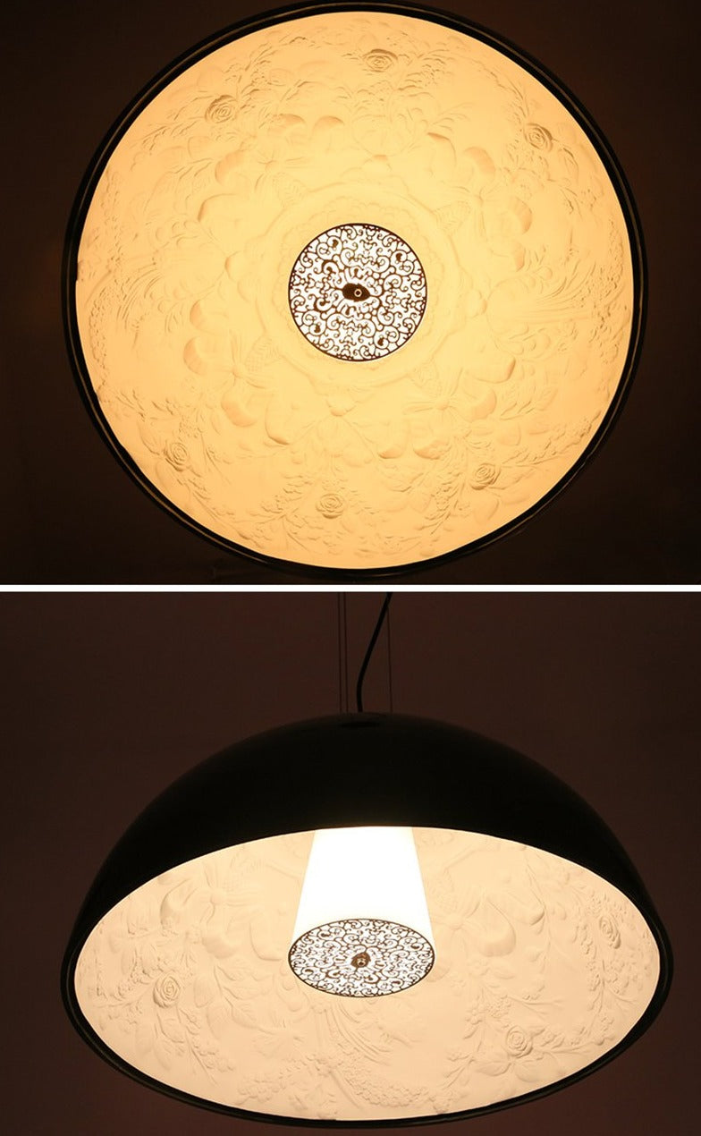 Lampadario a cristalli in resina Solara Bloom a plafone semi incassato | Lersk