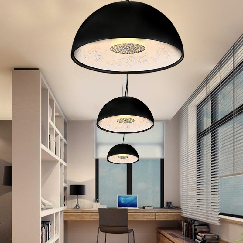 Lampadario a cristalli in resina Solara Bloom a plafone semi incassato | Lersk