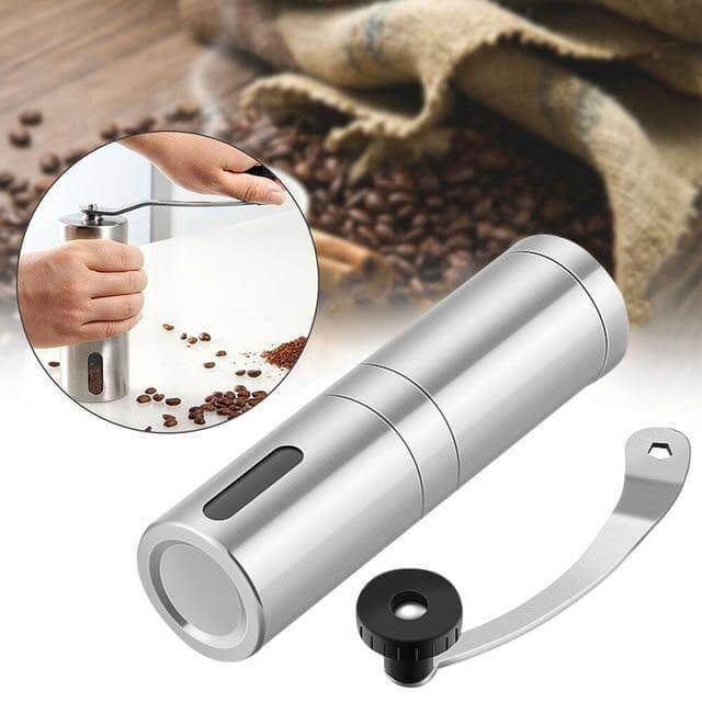 Antique Wooden Manual Coffee Grinder for Freshly Ground Coffee Beans, Classic Kitchen Tool | Lersk