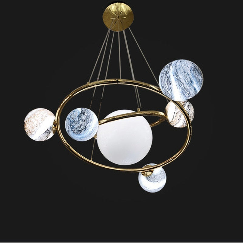 LumiSphere Designer Planet Kronleuchter | Lersk