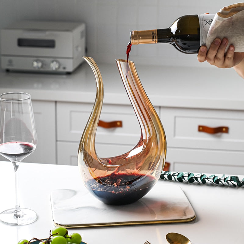 Decantador de Vinho em Cristal Luminara para Aeração e Vertedura Suave | Lersk