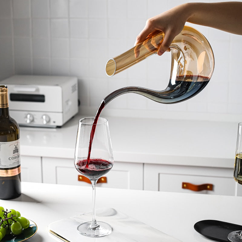 Decantador de Vinho em Cristal Luminara para Aeração e Vertedura Suave | Lersk