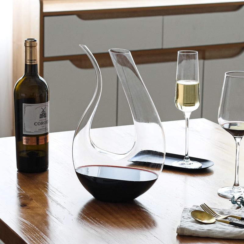 Decantador de Vinho em Cristal Luminara para Aeração e Vertedura Suave | Lersk