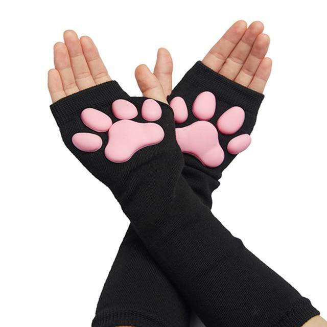 FurGleam 3D kattepotehandsker i blødt bomuldsstof deluxe | Lersk