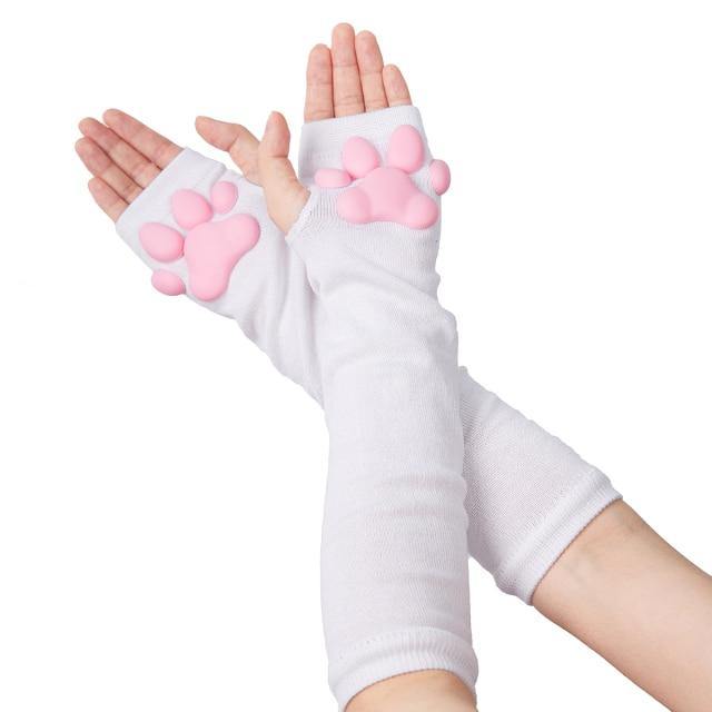 FurGleam 3D kattepotehandsker i blødt bomuldsstof deluxe | Lersk