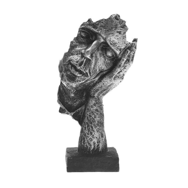 Odins Ansigter Skulptur Rustik Nordisk Kunst til Moderne Hjem | Lersk