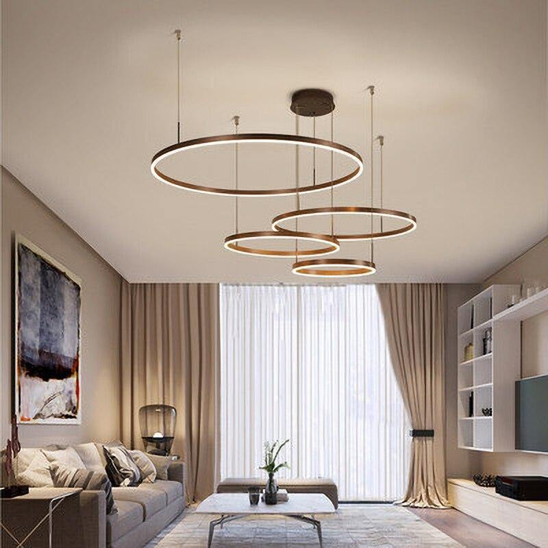 LuxeGlow | Lampadario Moderno Rotondo Elegante a Luce Infinita | Lersk