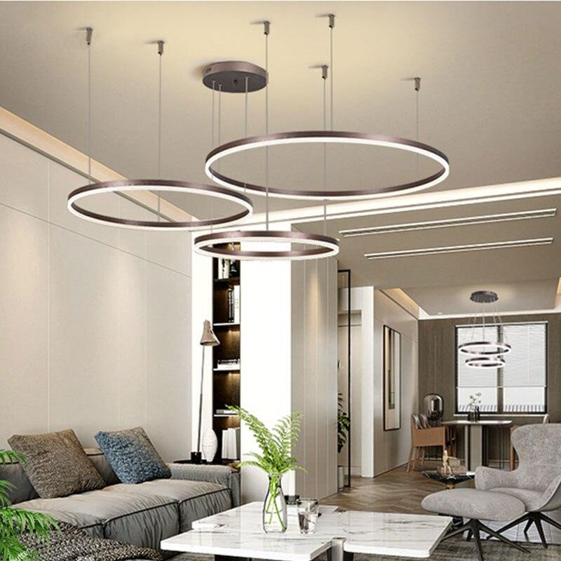 LuxeGlow | Lampadario Moderno Rotondo Elegante a Luce Infinita | Lersk