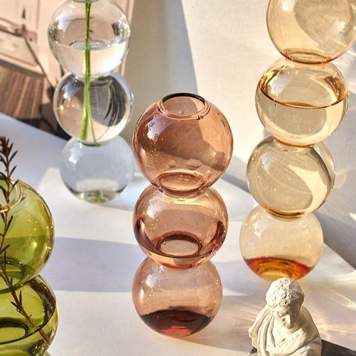 AuraGlass Bubble Vase for Crystal Clear Glass Decor | Lersk