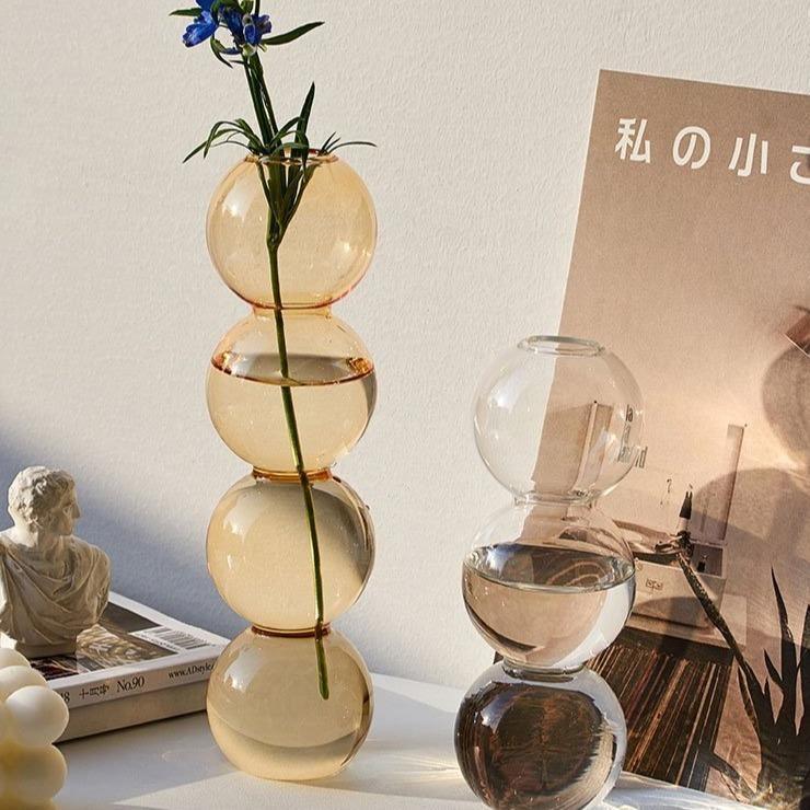 AuraGlass Bubble Vase for Crystal Clear Glass Decor | Lersk