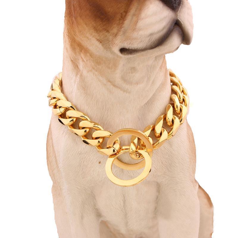 Rivaro Wide Cuban Chain Dog Collar 15mm Hip Hop Style | Lersk