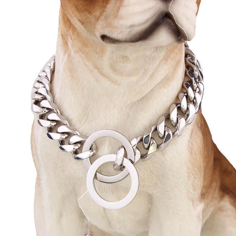 Rivaro Wide Cuban Chain Dog Collar 15mm Hip Hop Style | Lersk