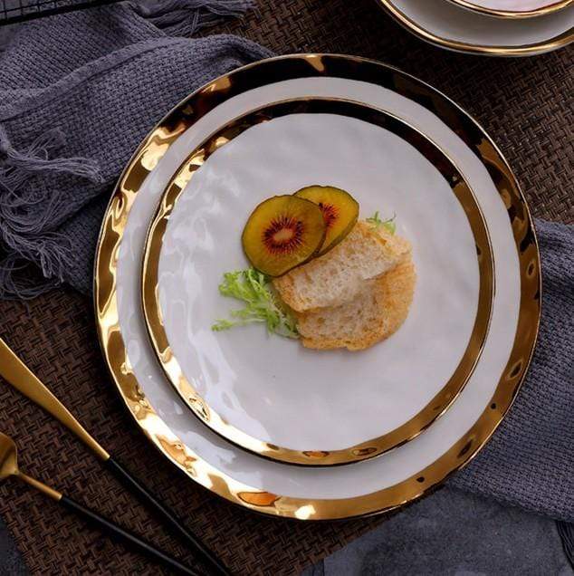Astra Pearl Plate Duo Glistening Dinnerware Elevates Meals | Lersk