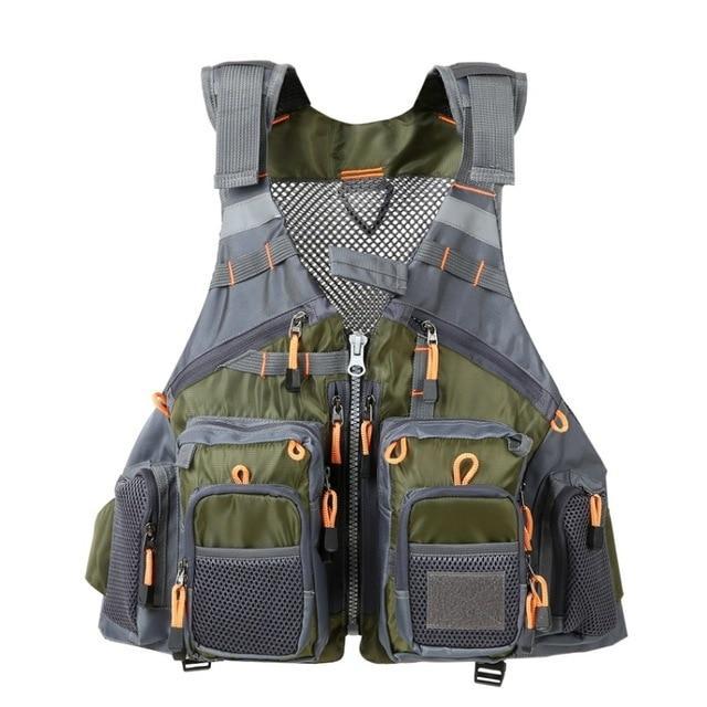 Professionelle Angel-Schwimmweste für Angler und Outdoor-Freunde auf dem Wasser und am Steg | Lersk