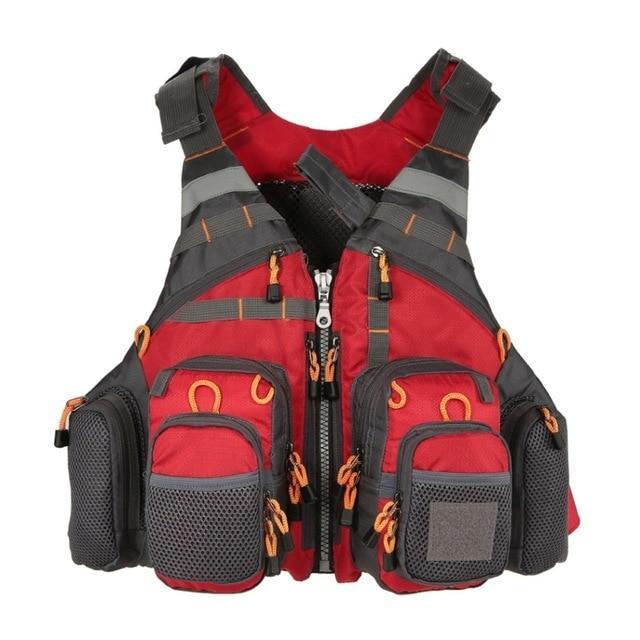Professionelle Angel-Schwimmweste für Angler und Outdoor-Freunde auf dem Wasser und am Steg | Lersk