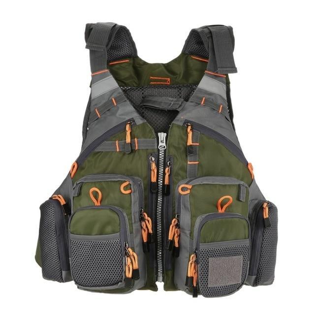 Professionelle Angel-Schwimmweste für Angler und Outdoor-Freunde auf dem Wasser und am Steg | Lersk