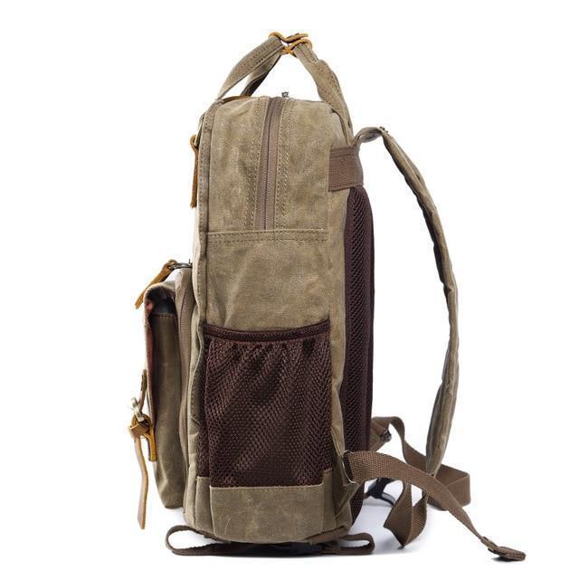 Sac à dos appareil photo en toile cirée imperméable NovaVoyage pour voyage et photographie | Lersk