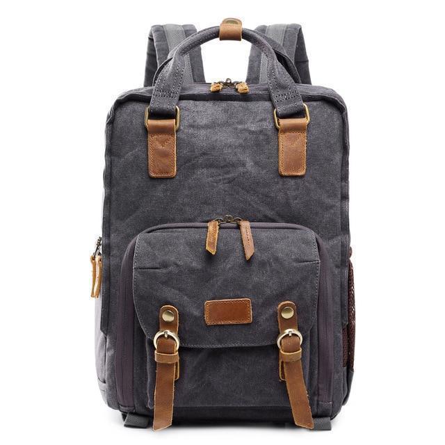 Sac à dos appareil photo en toile cirée imperméable NovaVoyage pour voyage et photographie | Lersk