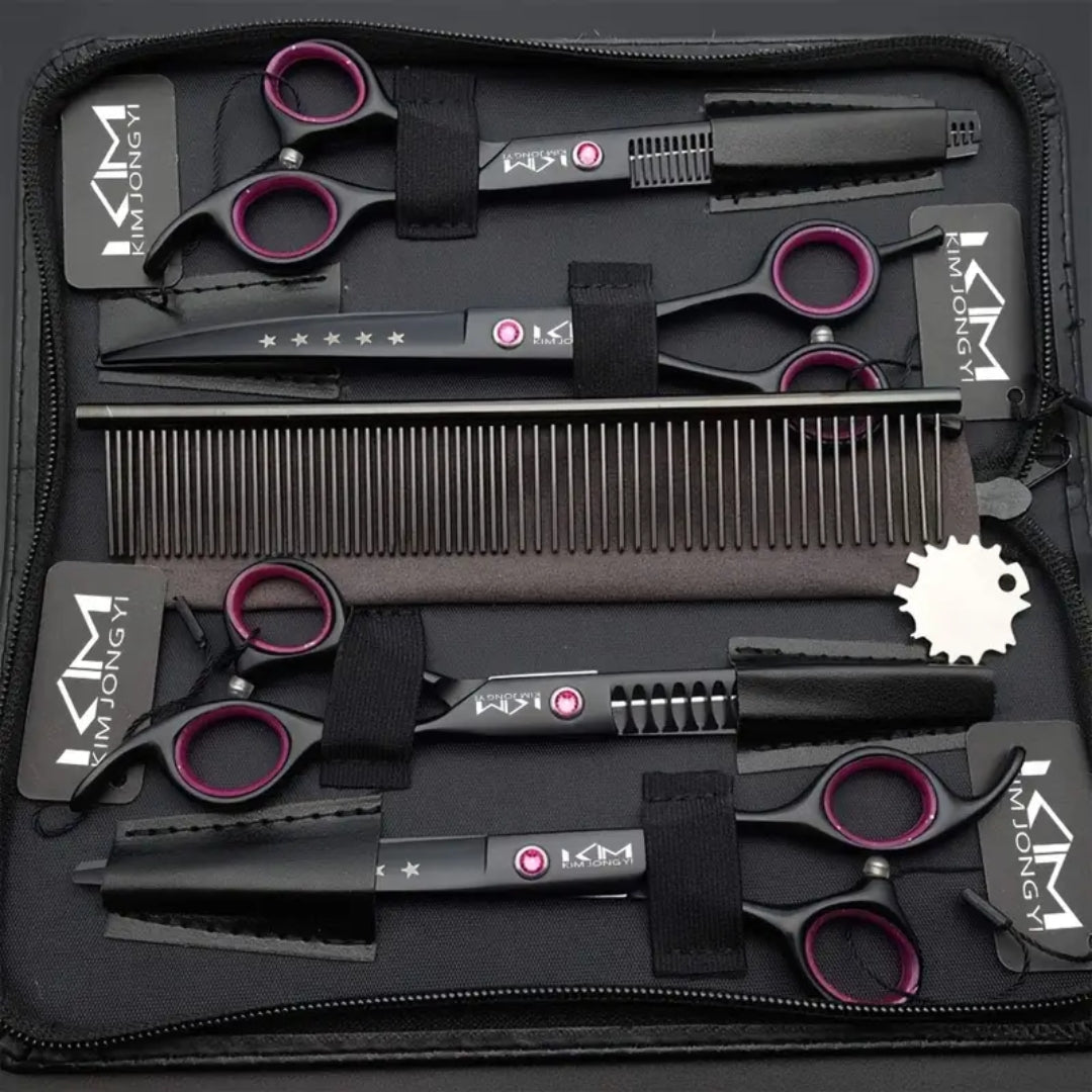 PrecisionPaw Professionelles Hundepflege-Scheren-Set für präzise und saubere Pflegeergebnisse | Lersk