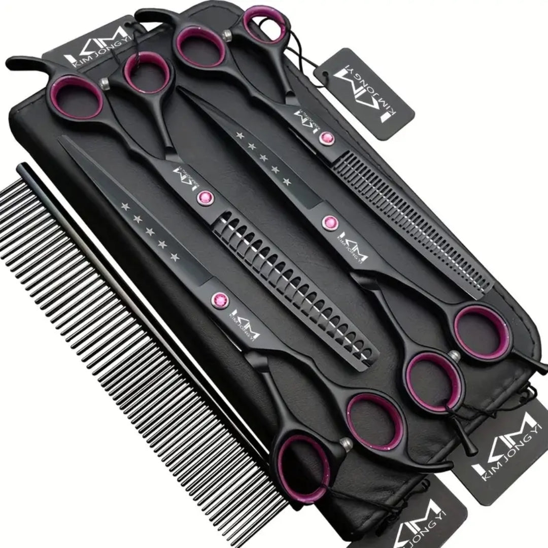 PrecisionPaw Professionelles Hundepflege-Scheren-Set für präzise und saubere Pflegeergebnisse | Lersk
