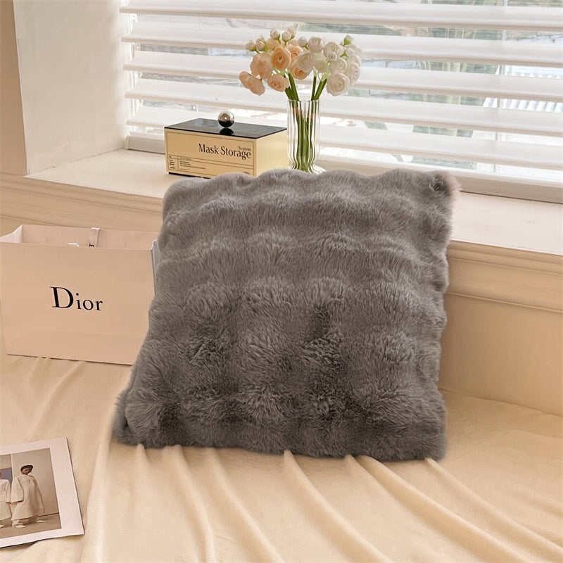Couverture Bubble Cuddle en peluche ultra douce en fausse fourrure pour des nuits confortables | Lersk