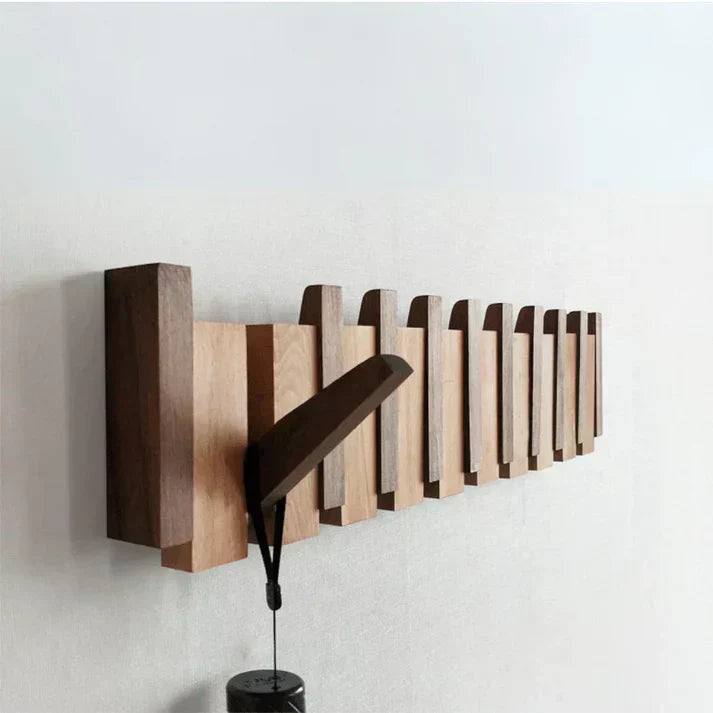 Talvero | Wooden Piano Coat Rack Wall Hook For Coats And Accessories | Lersk