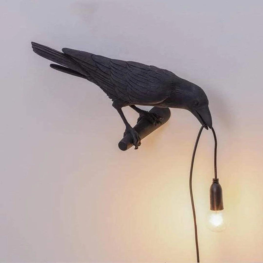 Lampada da parete FeatherGlow a forma di uccello con luce LED calda per decorazione ambientale | Lersk
