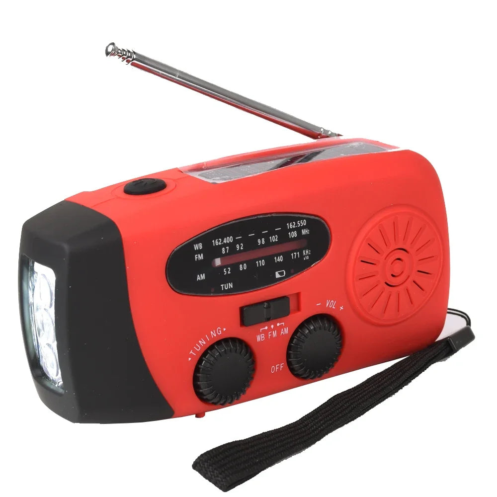LifeSaver Wind Up Radio Solar Emergency Power Bank Outdoors | Lersk