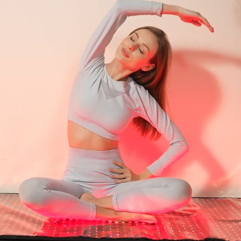 Mata do terapii światłem czerwonym z pełnym pokryciem ciała 1280 diod LED 660nm 850nm do domowego wellness | Lersk