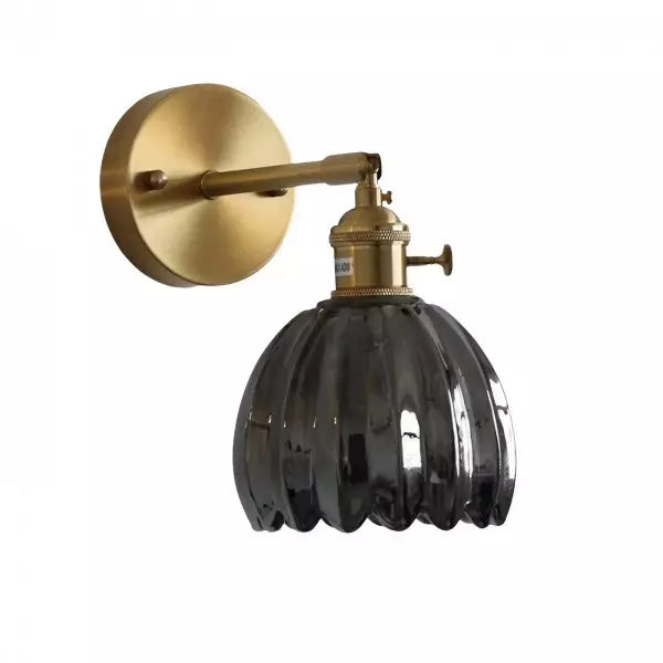 Blossom Tulip Glass Wall Light With Warm Vintage Glow | Lersk