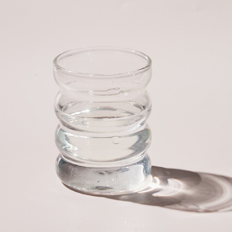 NovaRipple Glass Tumbler 250ml Heat Resistant for Drinks | Lersk