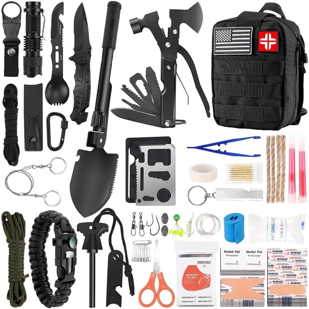 142-in-1 Wanderwerkzeug für Abenteurer All-in-One Outdoor-Utility-Kit für Wandern, Camping und Reisen | Lersk