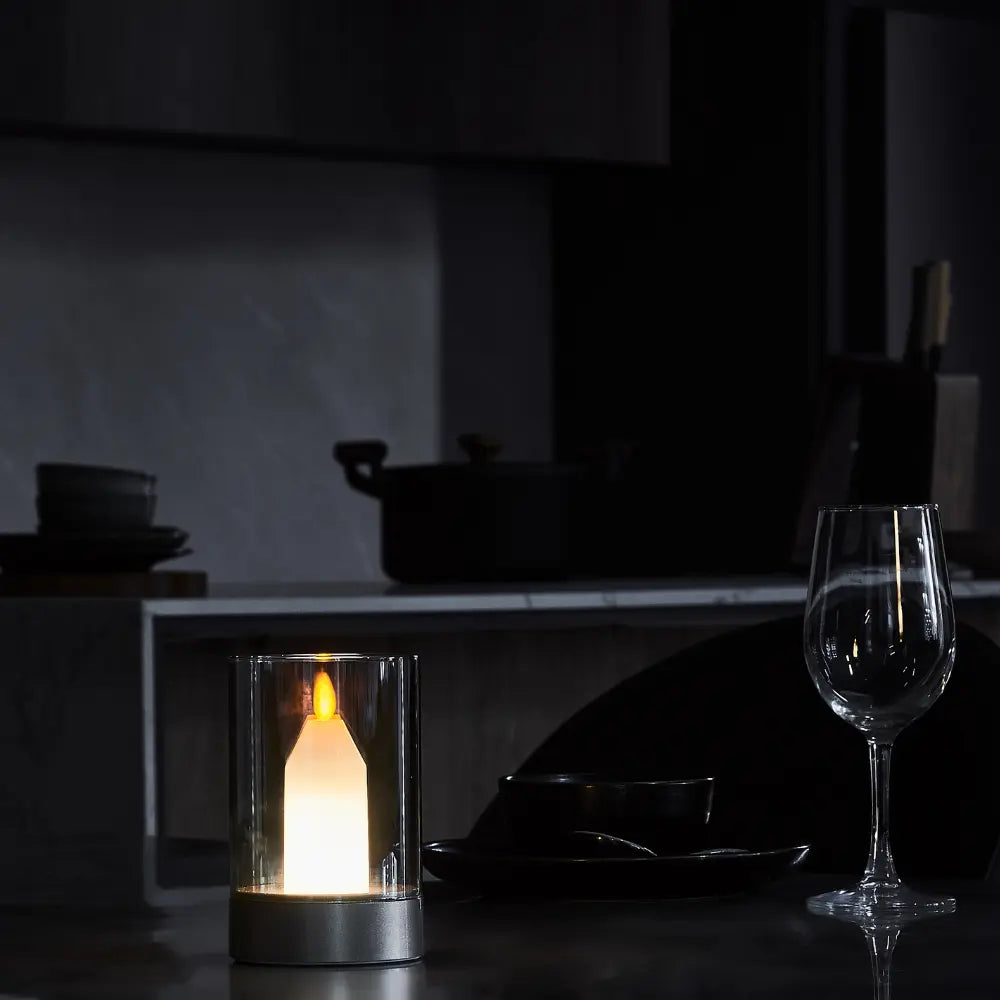 Luce Ambientale Ricaricabile a Candela Senza Fiamma per Decorazione | Lersk