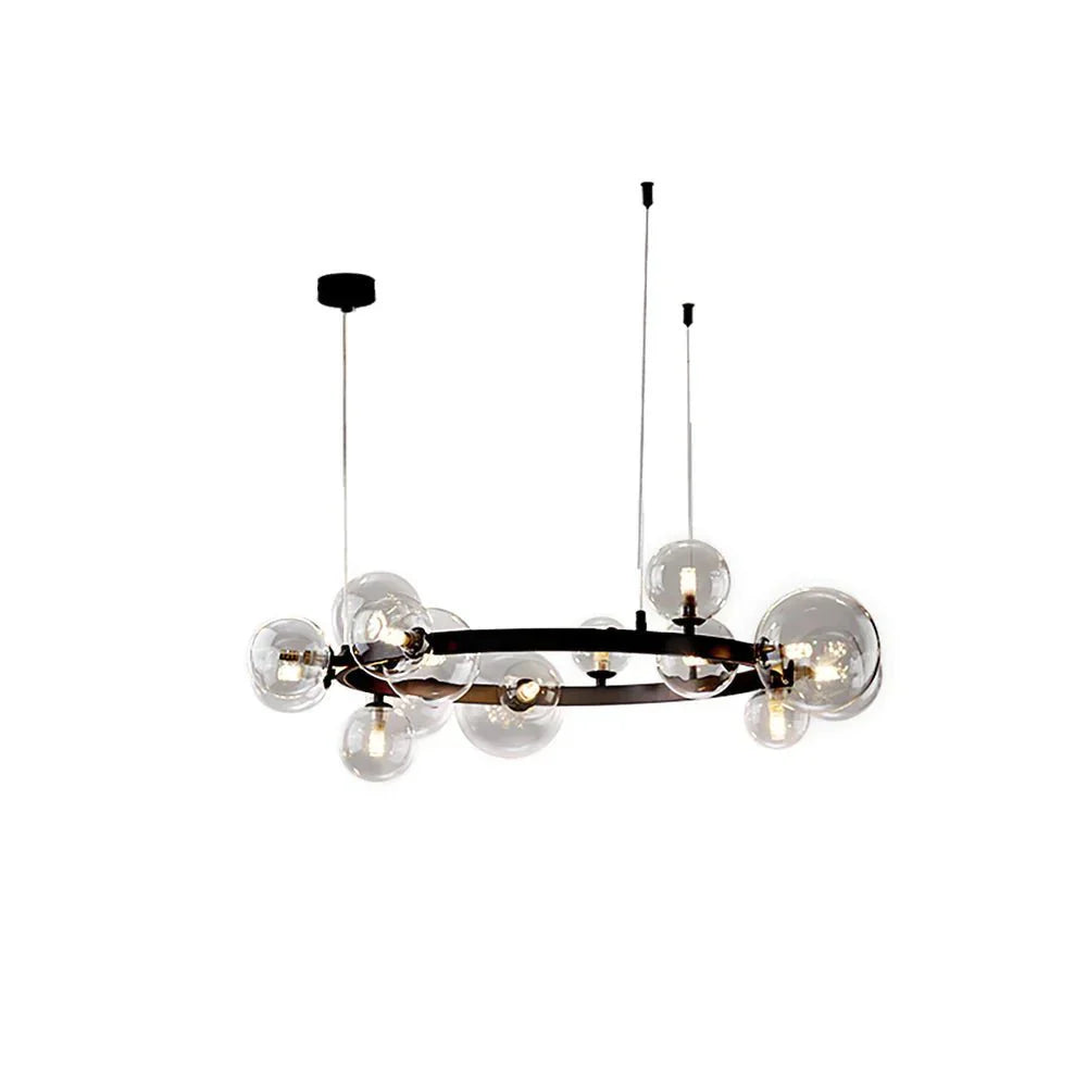 Lustre en cristal Elara avec éclat scintillant en couches | Lersk