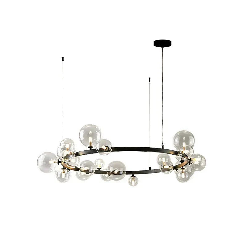 Lustre en cristal Elara avec éclat scintillant en couches | Lersk