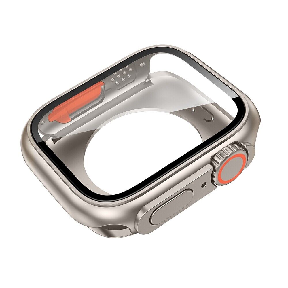 Capa Rovelo Metal Ultra com Banda Tática de Borracha Fluoro para Apple Watch 9 8 7 6 5 4 SE | Lersk
