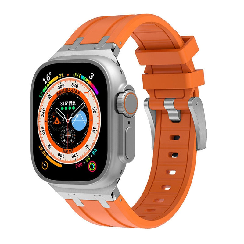 VeroFit | Thick Silicone Band with Titanium Adapter for Apple Watch | Lersk