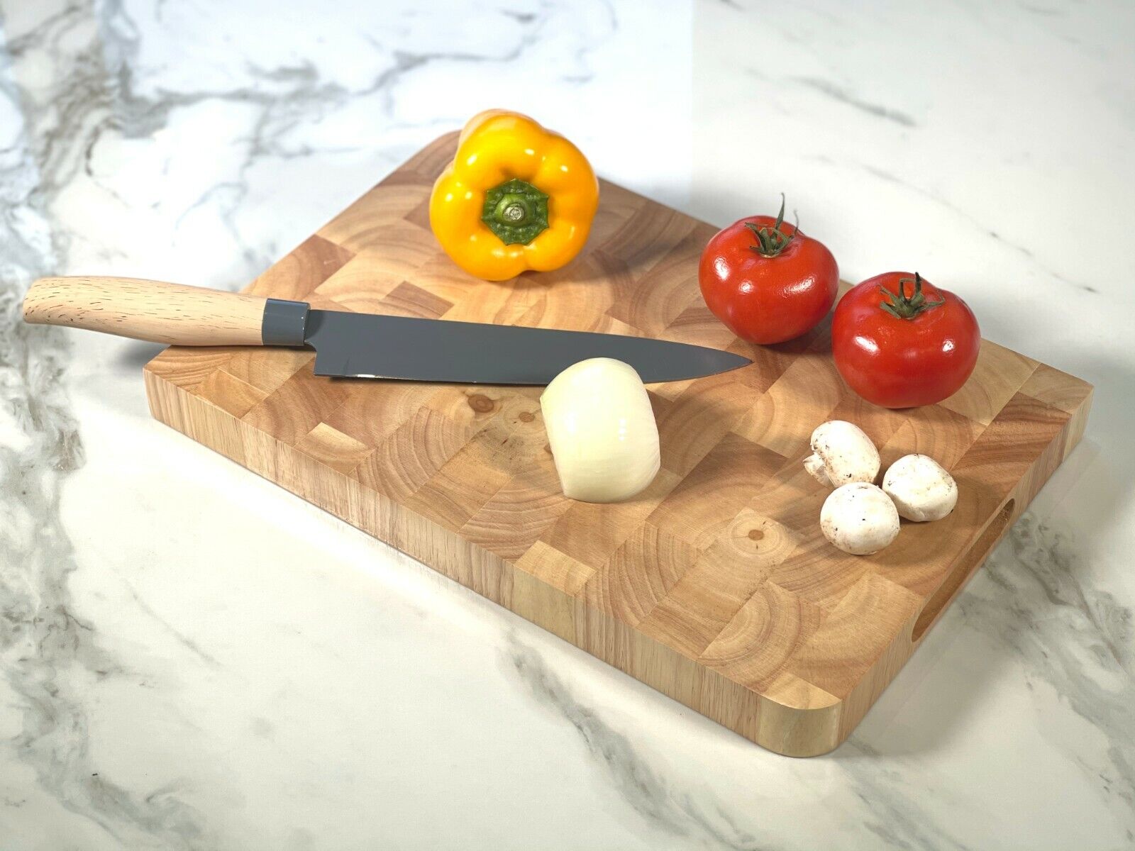 Tabla de cortar de madera maciza superficie premium duradera para cocineros caseros | Lersk