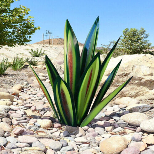 Ewige Agave Handgefertigte Rostfreie Metall-Gartenskulptur für Innen- und Außendekor | Lersk