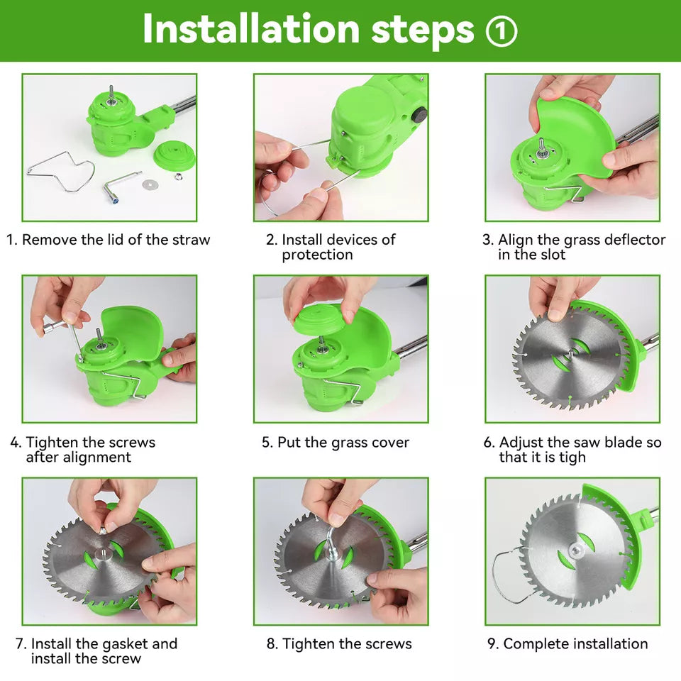 Low Noise Cordless Grass Trimmer All In One 24V For Homeowners | Lersk