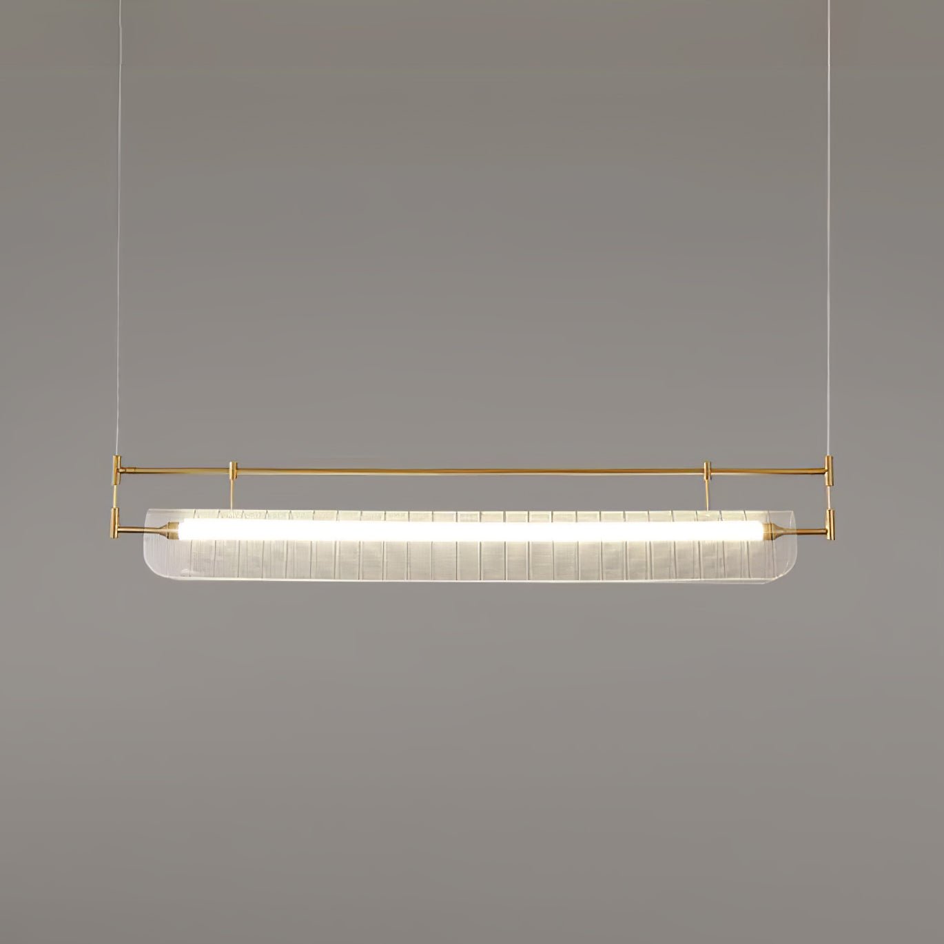 NovaLine Linear Strip Chandelier in Modern Metal Finish | Lersk
