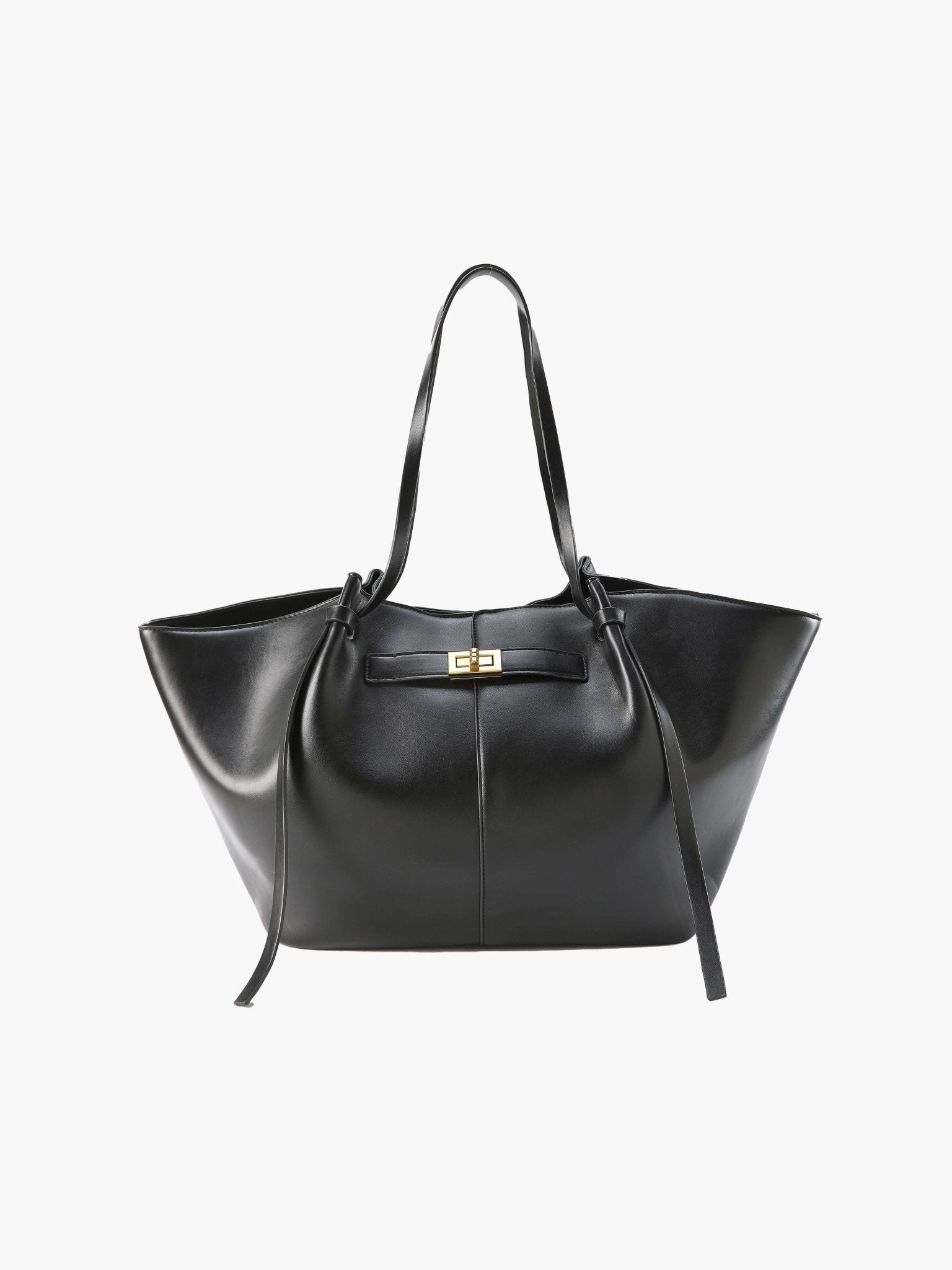 Premium vegansk læder oversized shopper taske | Lersk