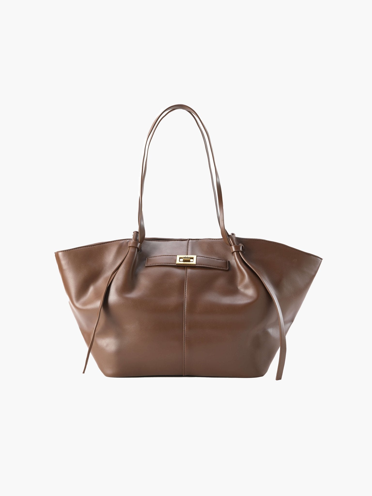 Premium vegansk læder oversized shopper taske | Lersk